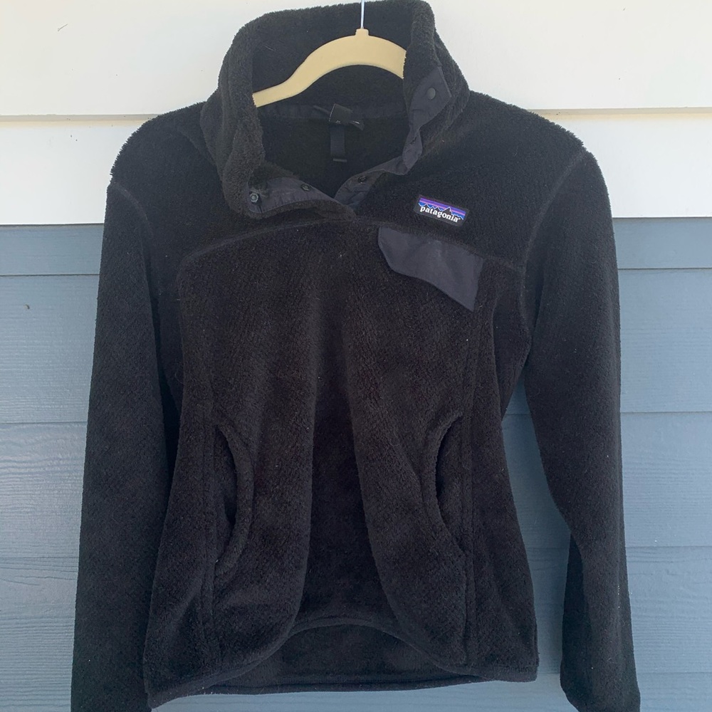 Women’s Black Patagonia 3/4 Button-Up